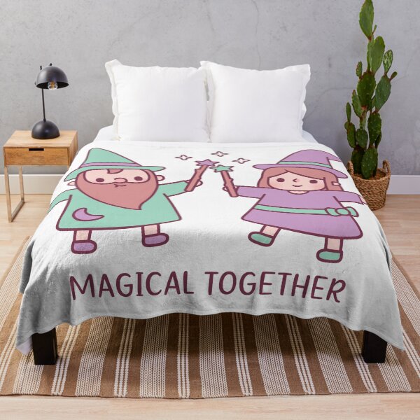 Item preview, Cute Wizard And Witch Girl Magical Together designed and sold by rustydoodle.