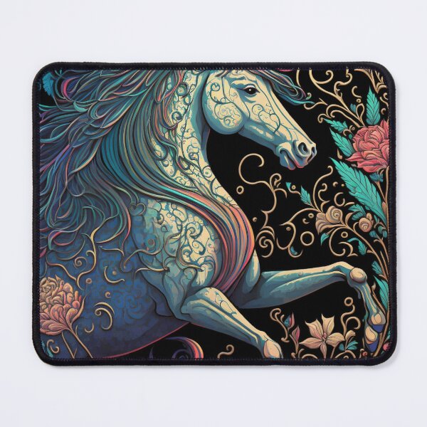 Item preview, Art Nouveau Unicorn designed and sold by ArtNouveauChic.