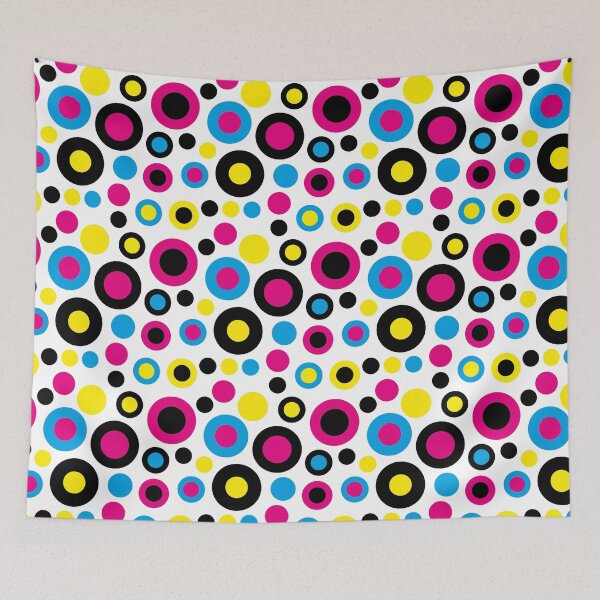Item preview, Process Color liquorice circles - cmyk - cyan, magenta, yellow, black designed and sold by SirenSeventyOne.