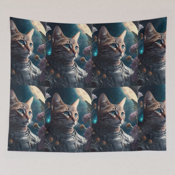 Item preview, Gerard The Bengal Cat Astronaut Cat Space Cat 11 designed and sold by idreamaboutcats.