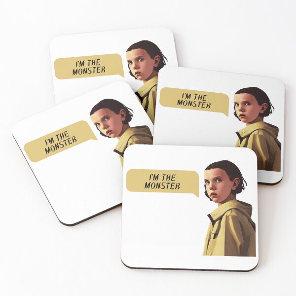 Item preview, I'm the monster | Eleven | Stranger Things Netflix | El | Fan Art | Quotes | CipherStore designed and sold by CipherStore.