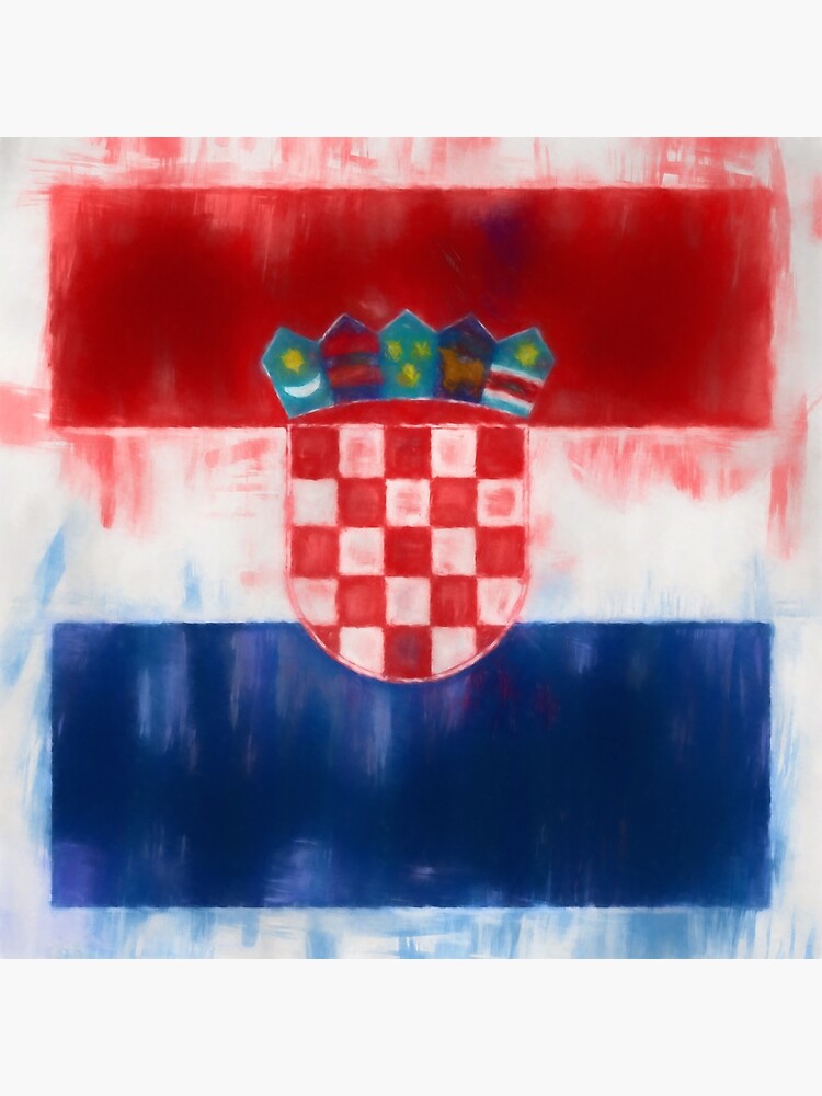 Croatia Flag Reworked No. 2, Series 1 by 8th-and-f