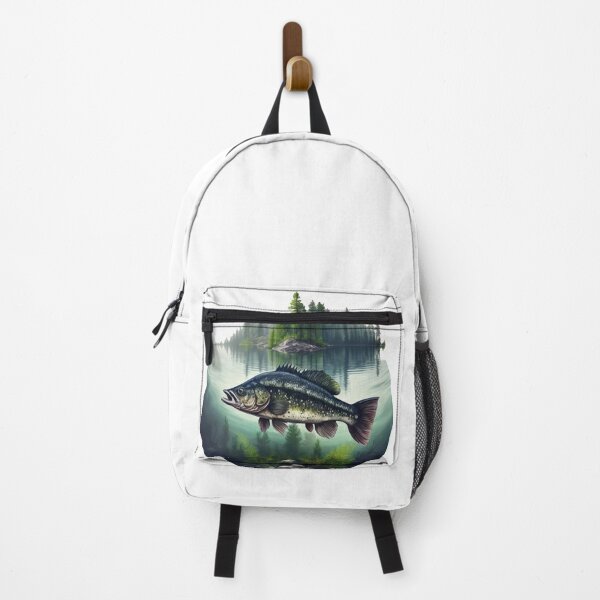 Bass fishing on the lake Backpack for Sale by pixeldizajn
