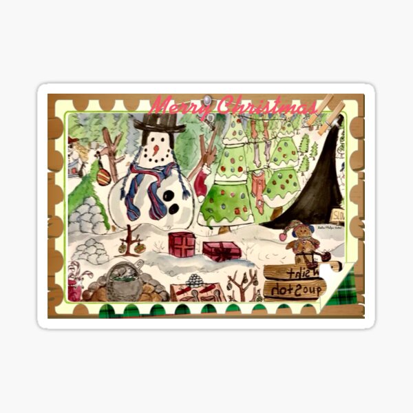 Hot Soup This Way-Christmas Sticker