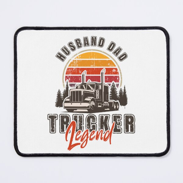 Item preview, Vintage sunset long haul truck, Husband Dad Trucker Legend designed and sold by HomeCoquette.