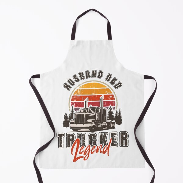 Item preview, Vintage sunset long haul truck, Husband Dad Trucker Legend designed and sold by HomeCoquette.
