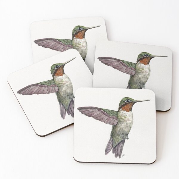 Item preview, hummingbird watercolor designed and sold by alexkmosdesigns.