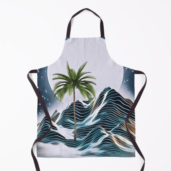 Item preview, Palm Tree on Snow Covered Mountain designed and sold by RagWeasel.