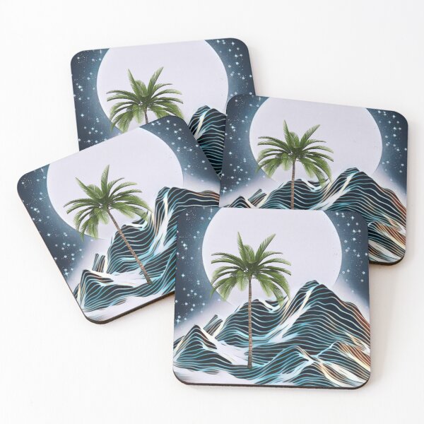 Item preview, Palm Tree on Snow Covered Mountain designed and sold by RagWeasel.
