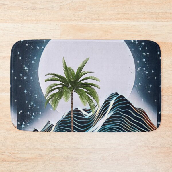 Item preview, Palm Tree on Snow Covered Mountain designed and sold by RagWeasel.
