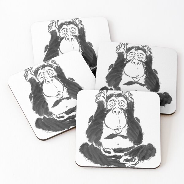 Item preview, monkey covering ears designed and sold by yaipainting.