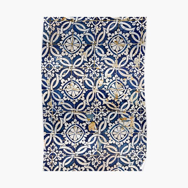 Portuguese glazed tiles Poster
