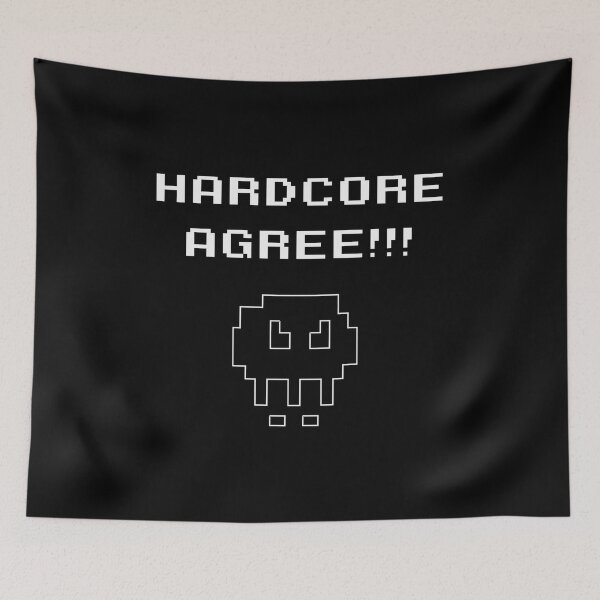 Item preview, HARDCORE AGREE designed and sold by QuirkyDesign101.