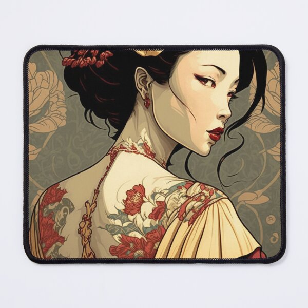 Item preview, Beautiful Lady Wearing Qi Pao designed and sold by ArtNouveauChic.