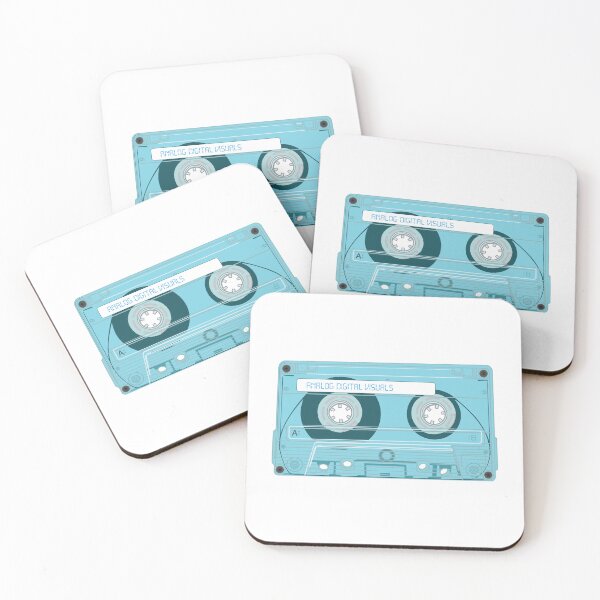 Item preview, Cassette Tape Graphic (Middle Blue Colorway) Analog / Music designed and sold by analogdigitalvz.