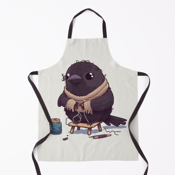 Item preview, Cute Crow Knitting - Cartoon Animals designed and sold by quick-drops.