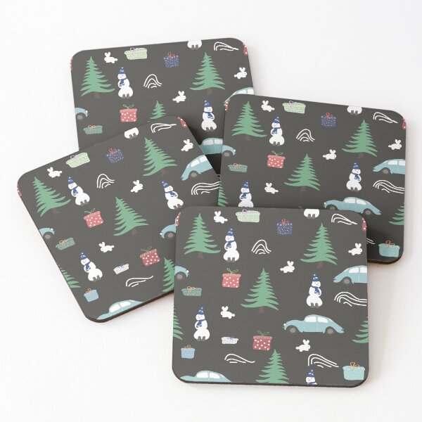 Item preview, wallpaper, winter, fir tree, house, rabbit, car, tree, gifts, wind, designed and sold by JAG2B.