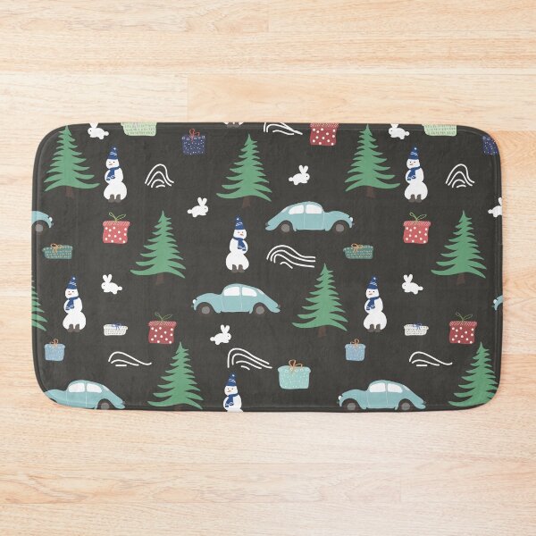 Item preview, wallpaper, winter, fir tree, house, rabbit, car, tree, gifts, wind, designed and sold by JAG2B.