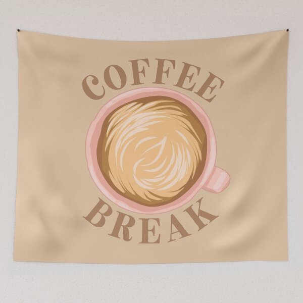 Item preview, Minimalistic Pink Coffee Cup Break designed and sold by Gloristique.