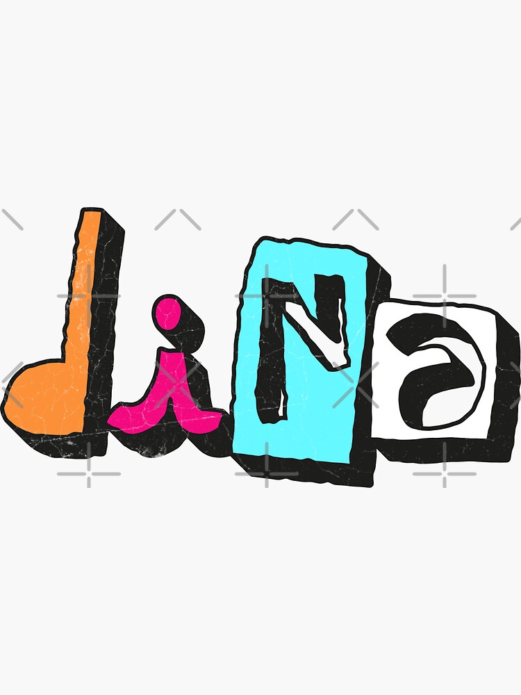 DINA name, My name is Dina Sticker