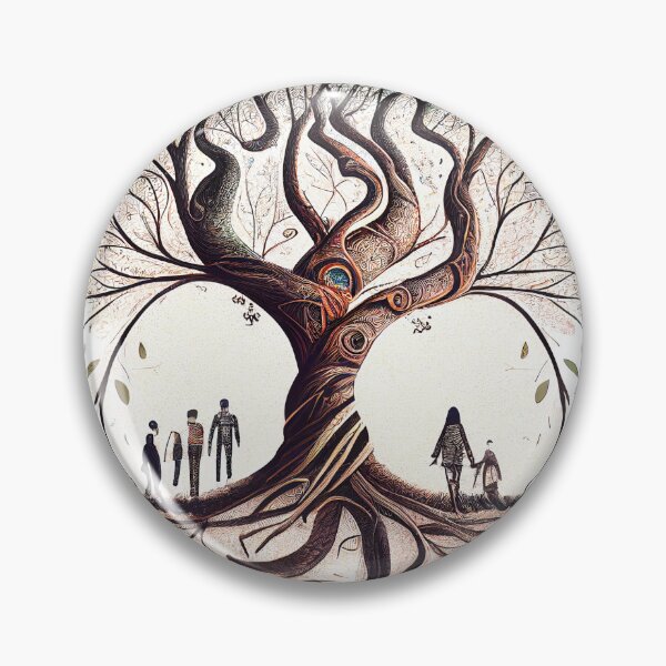 Item preview, Ornate twisted tree with family designed and sold by stu-fly.