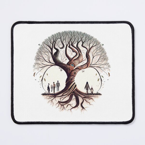 Item preview, Ornate twisted tree with family designed and sold by stu-fly.