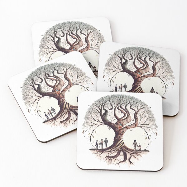 Item preview, Ornate twisted tree with family designed and sold by stu-fly.