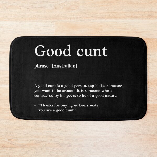 Item preview, Good Cunt |  White text on colour | Compliment| Funny Australian slang, phrase and humor definition designed and sold by Magic Mango.