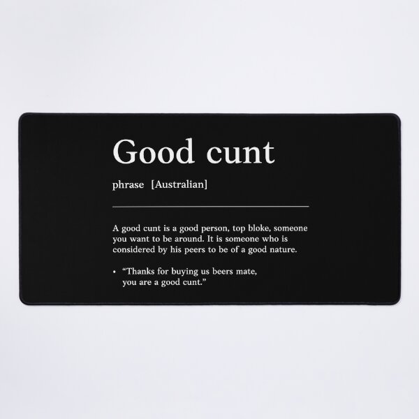 Item preview, Good Cunt |  White text on colour | Compliment| Funny Australian slang, phrase and humor definition designed and sold by Magic Mango.