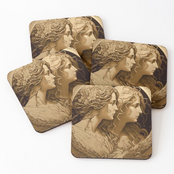 Item preview, Marble Sisters - Art Nouveau designed and sold by ArtNouveauChic.