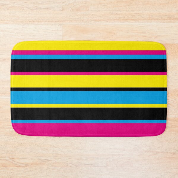Item preview, Process Color Striped pattern - cmyk - cyan, magenta, yellow, black designed and sold by SirenSeventyOne.