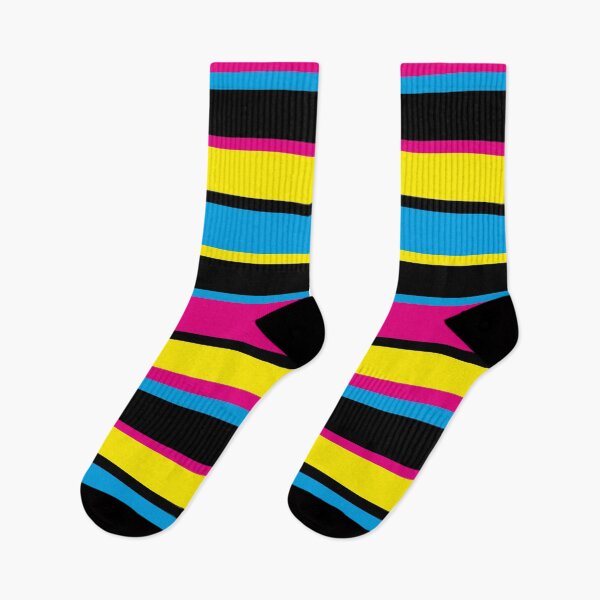Item preview, Process Color Striped pattern - cmyk - cyan, magenta, yellow, black designed and sold by SirenSeventyOne.