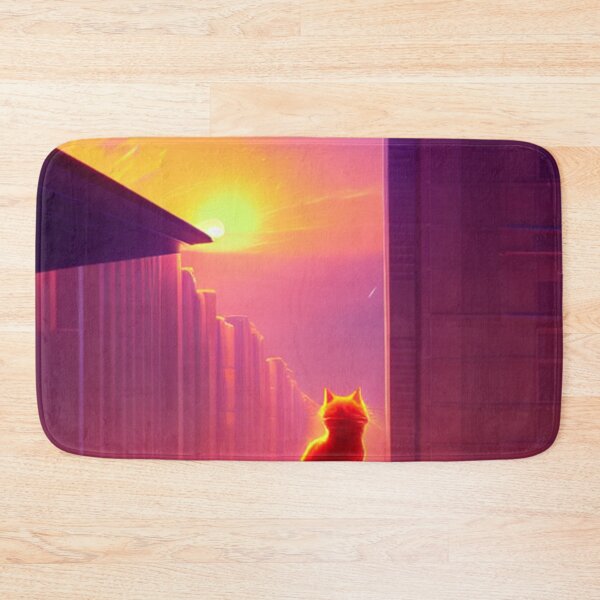Item preview, Orange Cat Watching Sunset Scene - Perfect Sunset Gift designed and sold by MoStorish.