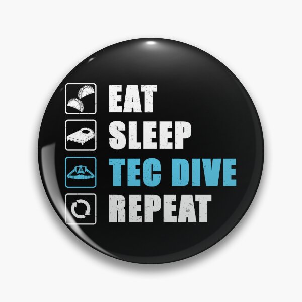 Item preview, Eat Sleep Tec Dive Repeat Technical Diving Scuba designed and sold by StrongShirts.