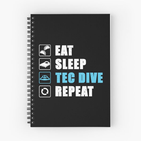 Item preview, Eat Sleep Tec Dive Repeat Technical Diving Scuba designed and sold by StrongShirts.