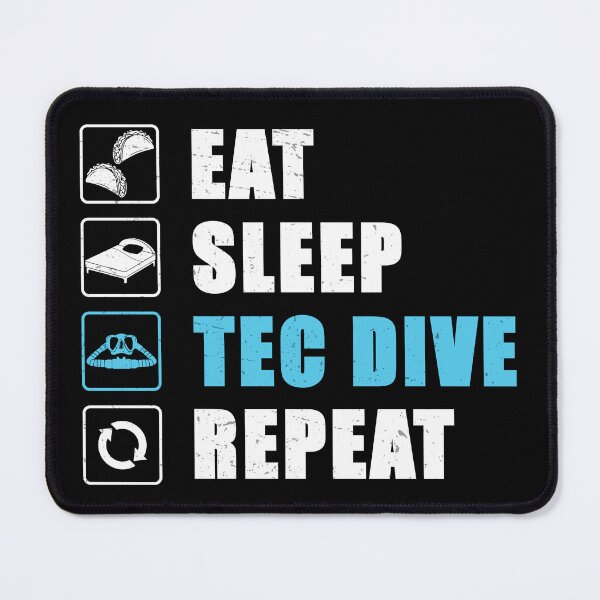 Item preview, Eat Sleep Tec Dive Repeat Technical Diving Scuba designed and sold by StrongShirts.