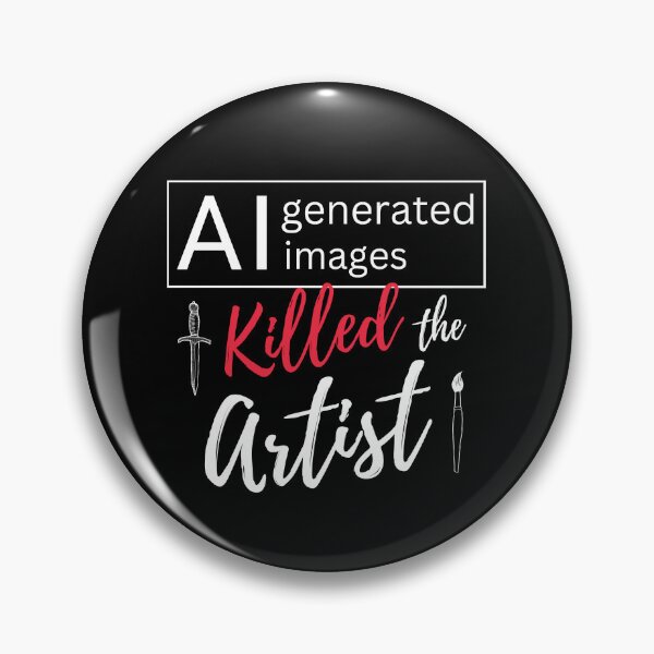 Item preview, AI Generated Image Killed the Artist, Save REAL Art designed and sold by Zentropik.