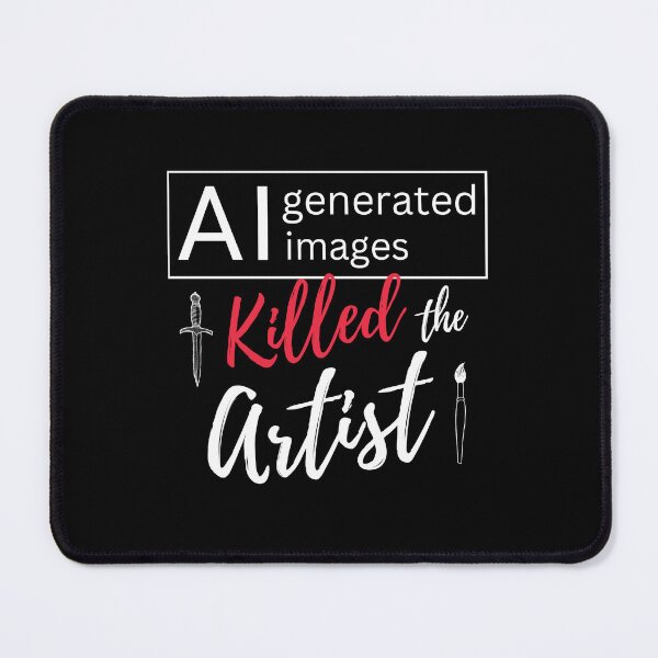 Item preview, AI Generated Image Killed the Artist, Save REAL Art designed and sold by Zentropik.