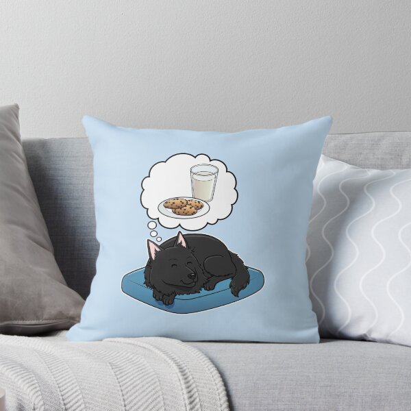 Item preview, Belgian Sheepdog dreaming about Milk and Cookies designed and sold by DoggieDelights.