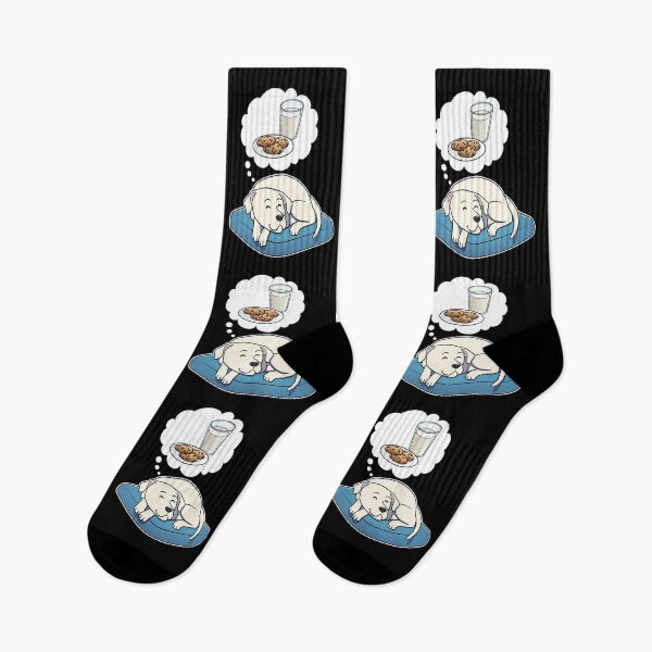 Item preview, Dogo Argentino dreaming about Milk and Cookies designed and sold by DoggieDelights.