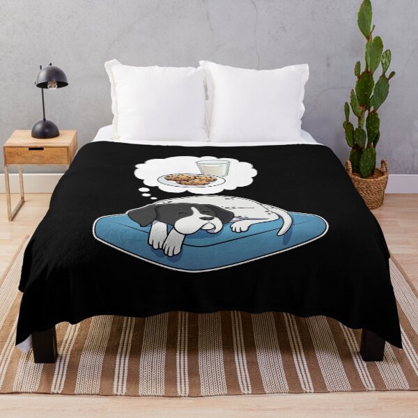 Item preview, English Pointer dreaming about Milk and Cookies designed and sold by DoggieDelights.