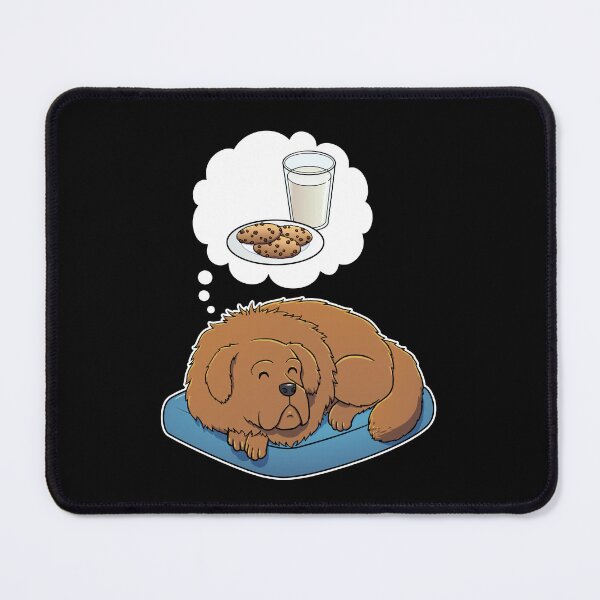 Item preview, Tibetan Mastiff dreaming about Milk and Cookies designed and sold by DoggieDelights.