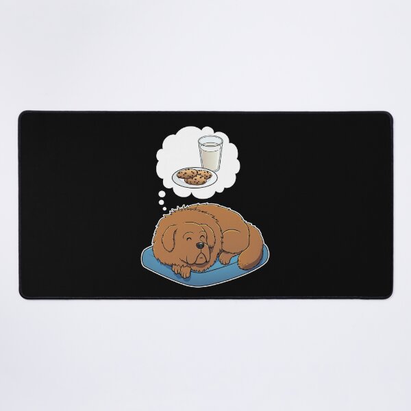 Item preview, Tibetan Mastiff dreaming about Milk and Cookies designed and sold by DoggieDelights.