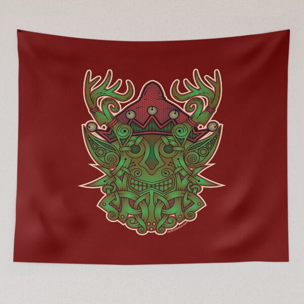 Item preview, Yule Elf Viking Godmask designed and sold by celthammerclub.
