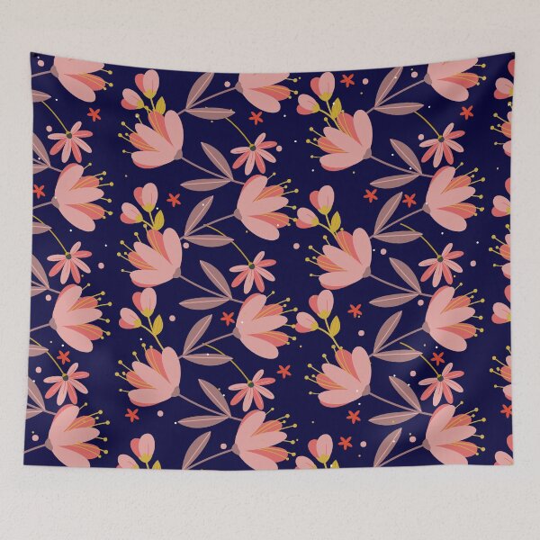 Item preview, floral pattern colored dark classic designed and sold by snowgirlshop.