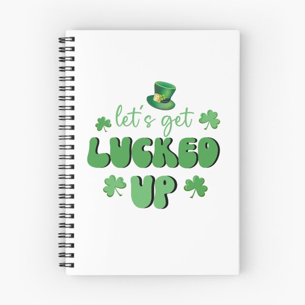 Item preview, LET´S GET LUCKED UP - retro st. patricks day quote designed and sold by KatisDesign.