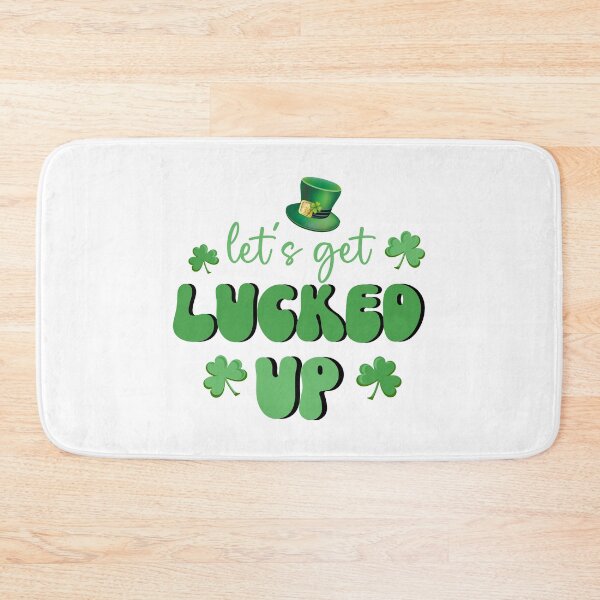 Item preview, LET´S GET LUCKED UP - retro st. patricks day quote designed and sold by KatisDesign.