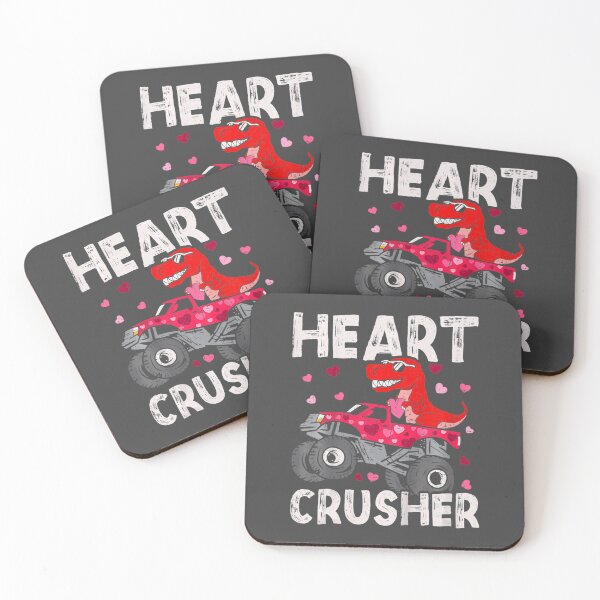 Item preview, Kids Dinosaur Monster Truck T Rex Valentines Hearts Toddlers Kids  designed and sold by leaserholetsh.