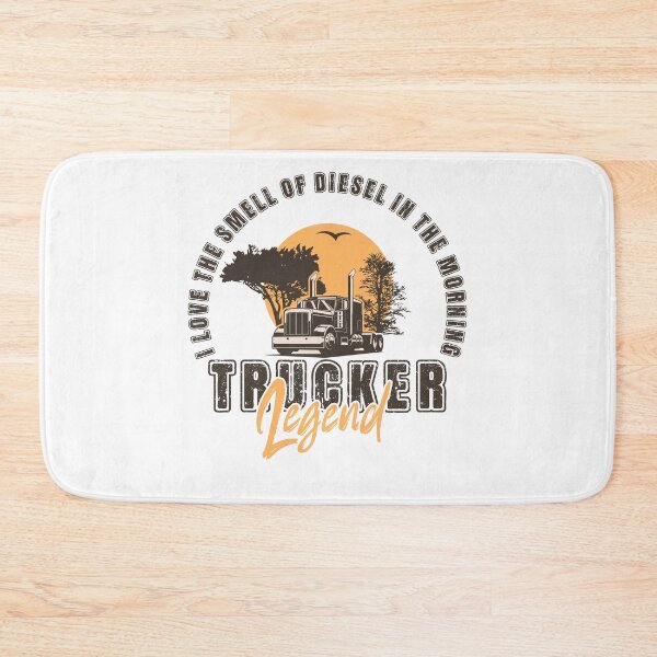 Item preview, I love the smell of diesel in the morning, Husband Dad Trucker Legend designed and sold by HomeCoquette.