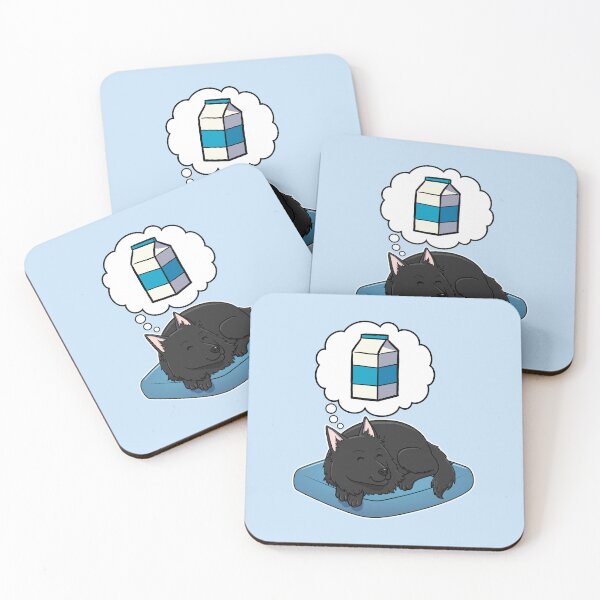 Item preview, Belgian Sheepdog dreaming about Milk designed and sold by DoggieDelights.